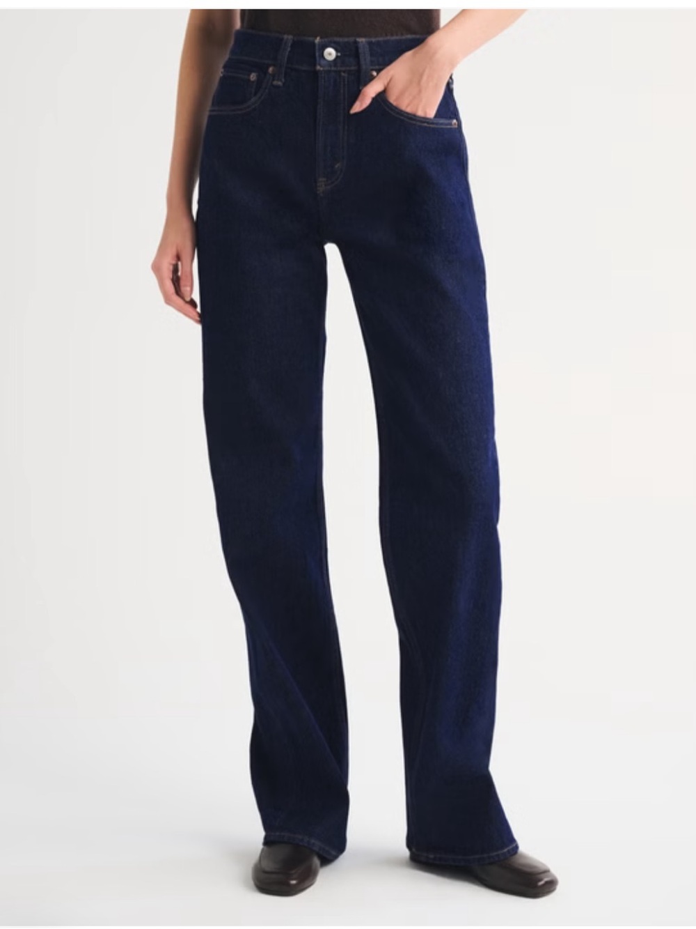 Abercrombie & Fitch Dark Wash 90s Relaxed Fit Jeans